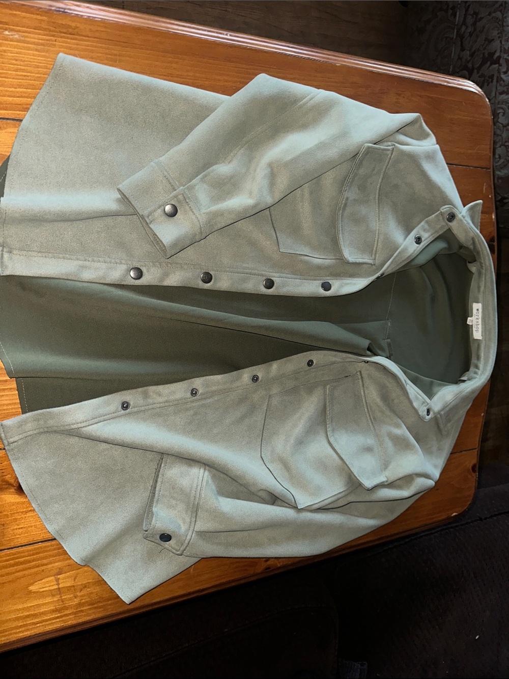 Workshop Republic Clothing Light Sage Utility Jacket - Women